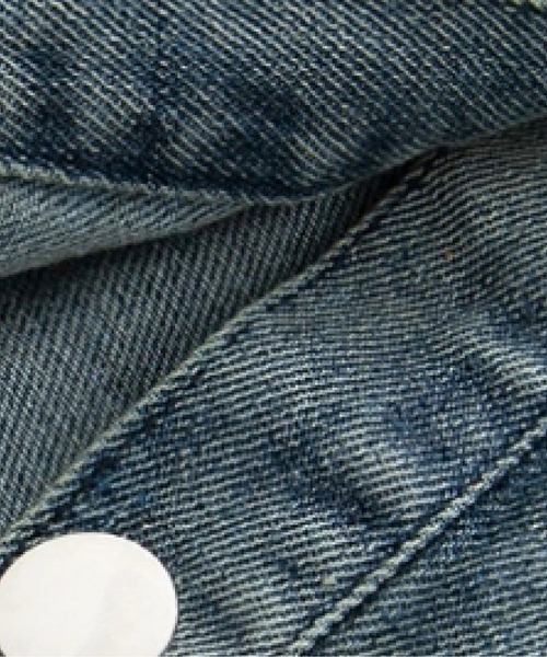 LA POMME petit(ラポミ・プチ)の「Lace Motif Denim Vest(ベスト・レディース・ブルー・FREE)」の5枚目の写真