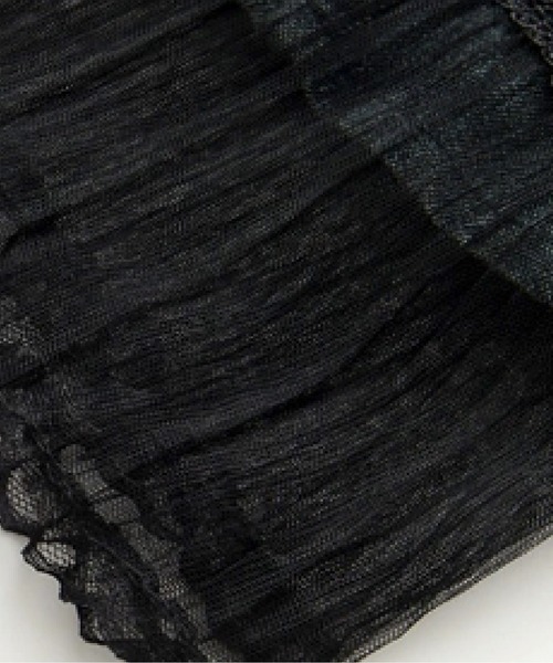 LA POMME petit(ラポミ・プチ)の「Lace Motif Denim Vest(ベスト・レディース・ブルー・FREE)」の6枚目の写真