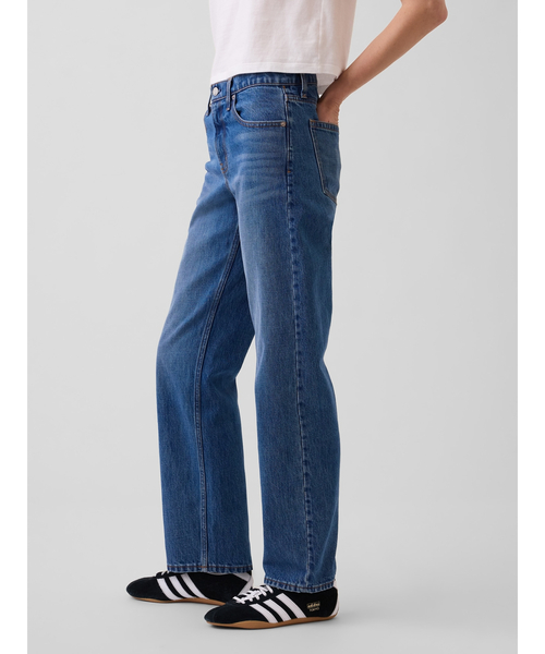 GAP(ギャップ)の「ミッドライズ ストレート テーパードデニム(デニムパンツ・レディース・インディゴブルー・26/25/24/23)」の3枚目の写真