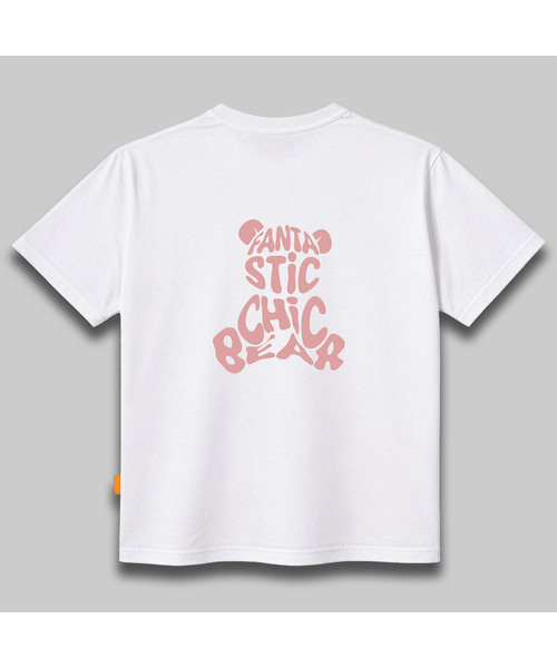 LLAMO(エラモ)の「ファンタスティックベア 半袖Tシャツ 男女共用 ビッグサイズ(Tシャツ/カットソー・メンズ・ホワイト/ブラック/レッド/ダークインディゴブルー・SMALL/MEDIUM/LARGE/X-LARGE/2XL/4XL/3XL)」の2枚目の写真