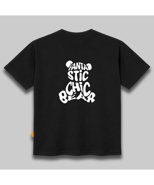 LLAMO(エラモ)の「ファンタスティックベア 半袖Tシャツ 男女共用 ビッグサイズ(Tシャツ/カットソー・メンズ・ホワイト/ブラック/レッド/ダークインディゴブルー・SMALL/MEDIUM/LARGE/X-LARGE/2XL/4XL/3XL)」の1枚目の写真