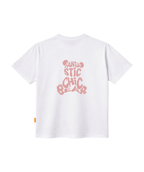 LLAMO(エラモ)の「ファンタスティックベア 半袖Tシャツ 男女共用 ビッグサイズ(Tシャツ/カットソー・メンズ・ホワイト/ブラック/レッド/ダークインディゴブルー・SMALL/MEDIUM/LARGE/X-LARGE/2XL/4XL/3XL)」の5枚目の写真