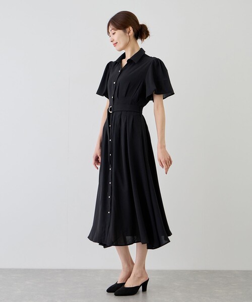 Jayro(ジャイロ)の「ウエストタックシャツワンピース(シャツ/ブラウス・レディース・ブルー系その他4/ネイビー/ブラック/チャコールグレー・M)」の14枚目の写真