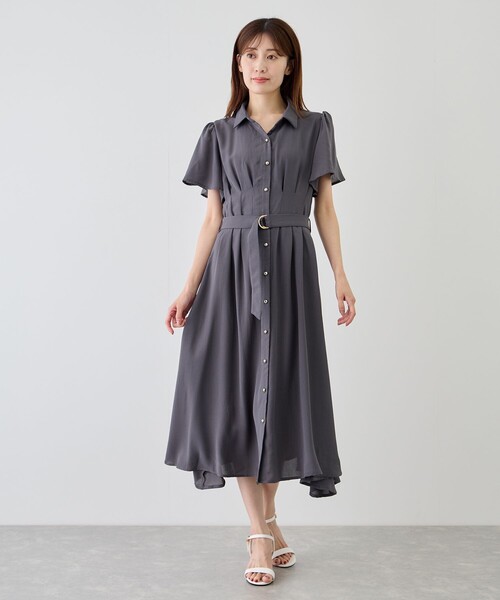 Jayro(ジャイロ)の「ウエストタックシャツワンピース(シャツ/ブラウス・レディース・ブルー系その他4/ネイビー/ブラック/チャコールグレー・M)」の19枚目の写真