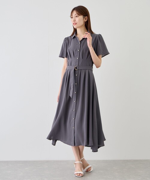 Jayro(ジャイロ)の「ウエストタックシャツワンピース(シャツ/ブラウス・レディース・ブルー系その他4/ネイビー/ブラック/チャコールグレー・M)」の20枚目の写真