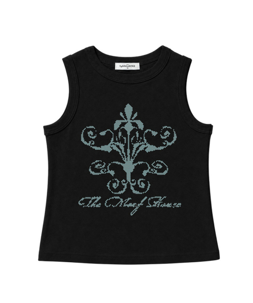 THEMORFHOUSE(ザモーフハウス)の「ピクセルフラワーベーシックスリーブレスライトブルー(Tシャツ/カットソー・レディース・その他・MEDIUM)」の5枚目の写真
