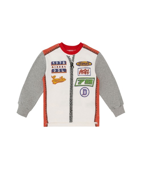 DIESEL(ディーゼル)の「キッズ プルオーバースウェット SQUIN(スウェット・キッズ・ホワイト系その他・4Y/6Y/8Y/10Y/12Y/14Y)」の1枚目の写真
