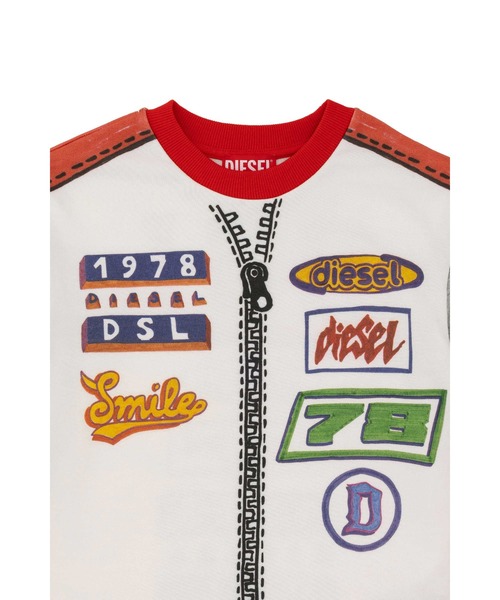DIESEL(ディーゼル)の「キッズ プルオーバースウェット SQUIN(スウェット・キッズ・ホワイト系その他・4Y/6Y/8Y/10Y/12Y/14Y)」の3枚目の写真
