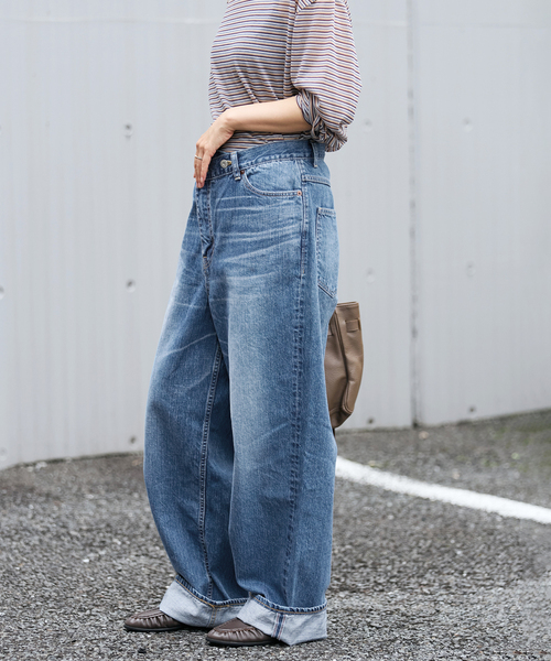FRAMeWORK(フレームワーク)の「BIG JOHN×BETTER THAN GOOD SLEEK WIDE LEG デニム(デニムパンツ・レディース・ブルー・MEDIUM/SMALL)」の9枚目の写真