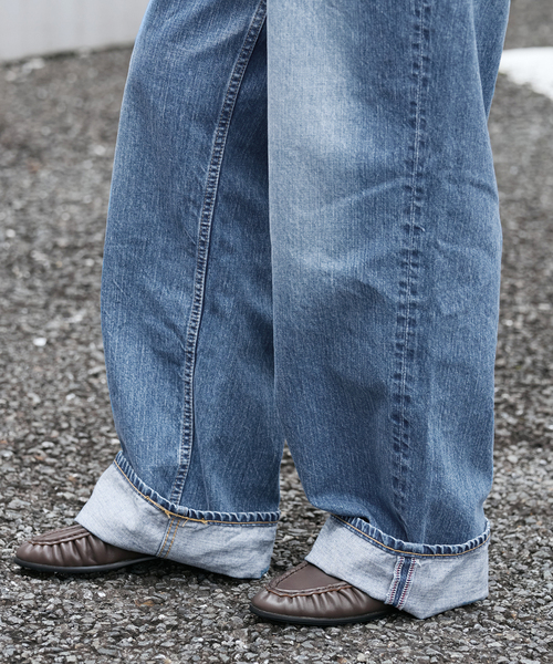 FRAMeWORK(フレームワーク)の「BIG JOHN×BETTER THAN GOOD SLEEK WIDE LEG デニム(デニムパンツ・レディース・ブルー・MEDIUM/SMALL)」の11枚目の写真