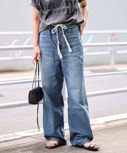 FRAMeWORK(フレームワーク)の「BIG JOHN×BETTER THAN GOOD SLEEK WIDE LEG デニム(デニムパンツ・レディース・ブルー・MEDIUM/SMALL)」の15枚目の写真