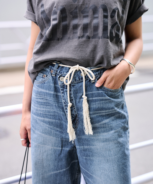 FRAMeWORK(フレームワーク)の「BIG JOHN×BETTER THAN GOOD SLEEK WIDE LEG デニム(デニムパンツ・レディース・ブルー・MEDIUM/SMALL)」の19枚目の写真