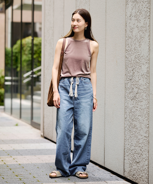FRAMeWORK(フレームワーク)の「BIG JOHN×BETTER THAN GOOD SLEEK WIDE LEG デニム(デニムパンツ・レディース・ブルー・MEDIUM/SMALL)」の8枚目の写真