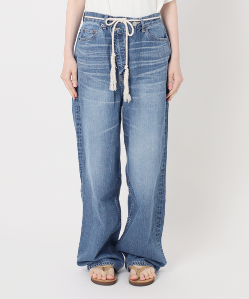 FRAMeWORK(フレームワーク)の「BIG JOHN×BETTER THAN GOOD SLEEK WIDE LEG デニム(デニムパンツ・レディース・ブルー・MEDIUM/SMALL)」の16枚目の写真