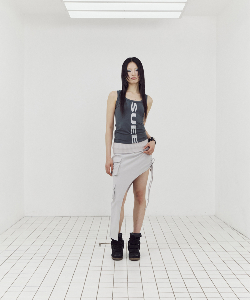 SETUP-EXE(セットアップイーエックスイー)の「RIFLE CARGO SKIRT / GRAY(スカート・レディース・その他・OS)」の2枚目の写真