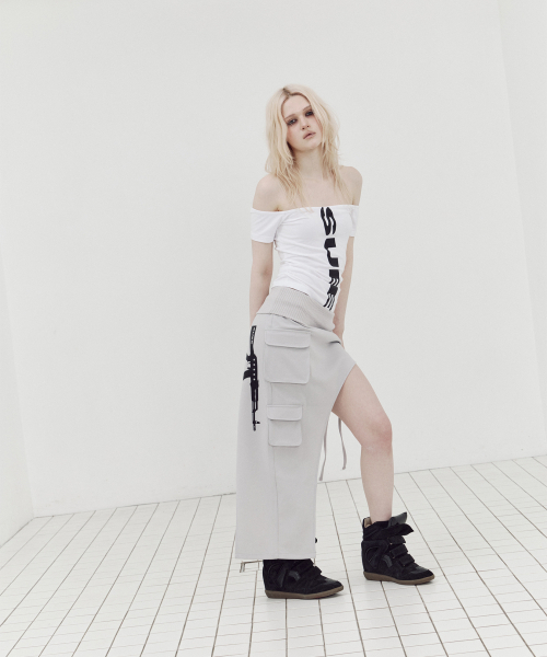 SETUP-EXE(セットアップイーエックスイー)の「RIFLE CARGO SKIRT / GRAY(スカート・レディース・その他・OS)」の6枚目の写真