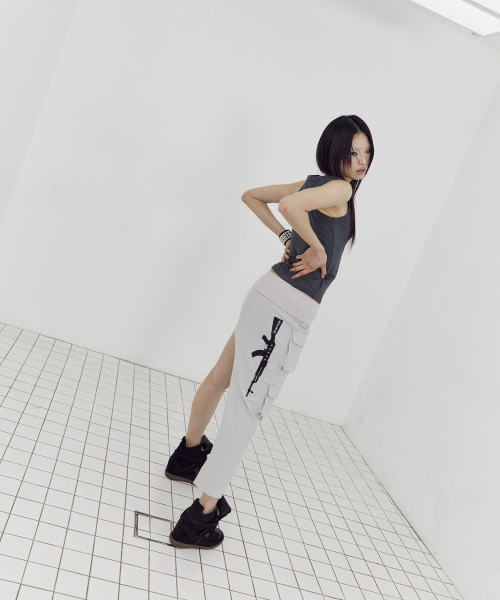 SETUP-EXE(セットアップイーエックスイー)の「RIFLE CARGO SKIRT / GRAY(スカート・レディース・その他・OS)」の9枚目の写真