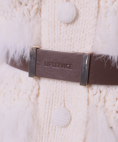 LIPSERVICE(リップサービス)の「ポイントメタルロゴベルト(ベルト・レディース・ブラック/ブラウン/アイボリー・FREE)」の11枚目の写真