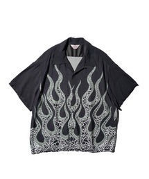 TOWNCRAFT / PRINTED LOOP COLLAR SS SHIRT