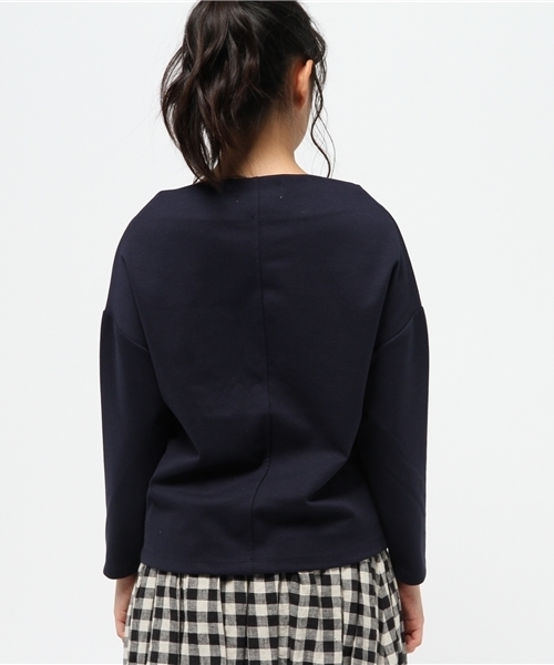 ROPE' PICNIC(ロペピクニック)の「ポンチボートネックプルオーバー(Tシャツ/カットソー・レディース・ネイビー/グレー/オフホワイト・38)」の13枚目の写真