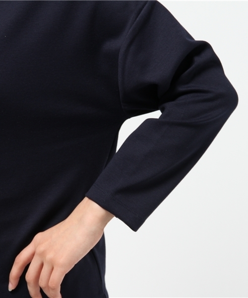 ROPE' PICNIC(ロペピクニック)の「ポンチボートネックプルオーバー(Tシャツ/カットソー・レディース・ネイビー/グレー/オフホワイト・38)」の5枚目の写真