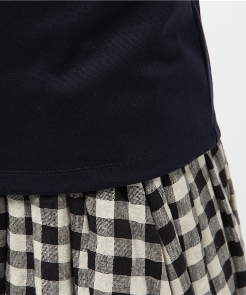 ROPE' PICNIC(ロペピクニック)の「ポンチボートネックプルオーバー(Tシャツ/カットソー・レディース・ネイビー/グレー/オフホワイト・38)」の6枚目の写真
