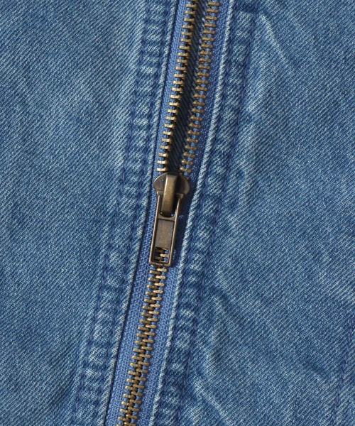 SITRY(シトリー)の「Denim Zip Hoodie/デニムパーカー デニムジャケット ブルゾン フルジップパーカー フーディー(デニムジャケット・メンズ・ネイビー/ライトグレー/ブラック/ライトブルー・M/L/LL)」の12枚目の写真