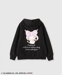 sanrio（サンリオ）の「【Sanrio/サンリオ】キャラクターバックプリント ワンポイント刺繍 裏毛ジップパーカー（パーカー）」