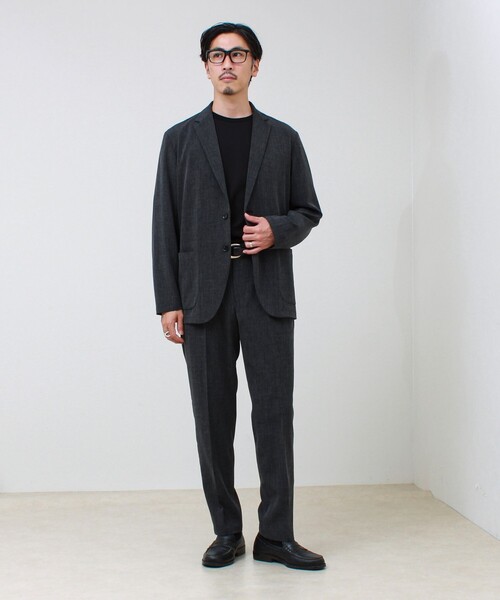 GLOSTER（グロスター）の「【セットアップ対応】TRメランジイージーパンツ（その他パンツ・メンズ・チャコールグレー/ブラウン・S/M/L）」の9枚目の写真
