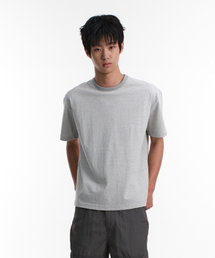 UNIFORM STRIPE T-SHIRTS (MELANGE/GRAY)