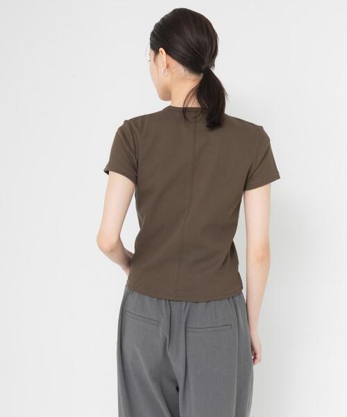 URBAN RESEARCH(アーバンリサーチ)の「new basic BABY SKIN T-SHIRTS(Tシャツ/カットソー・レディース・ネイビー/カーキ/オフホワイト・FREE)」の8枚目の写真