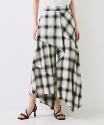 STUDIOUS | 【STUDIOUS/ステュディオス】Layered Flare Skirt/ウォッシャブル/ウエストゴム/腰回りカバー(スカート)