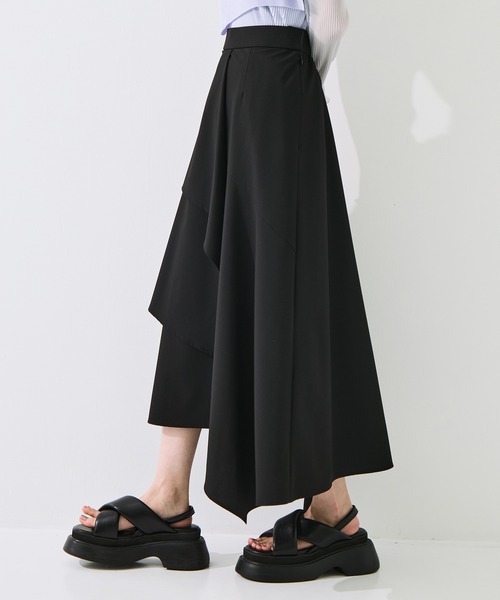 STUDIOUS(ステュディオス)の「【STUDIOUS/ステュディオス】Layered Flare Skirt/ウォッシャブル/ウエストゴム/腰回りカバー(スカート・レディース・ブラウン/ブラック/チェック・2/1)」の20枚目の写真
