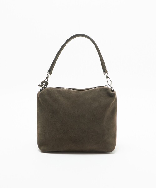 BEAUTY&YOUTH UNITED ARROWS（ビューティーアンドユースユナイテッドアローズ）の「＜LA UNIQA＞スクエア スエード バッグ（ショルダーバッグ・メンズ・ダークブラウン・FREE）」の2枚目の写真