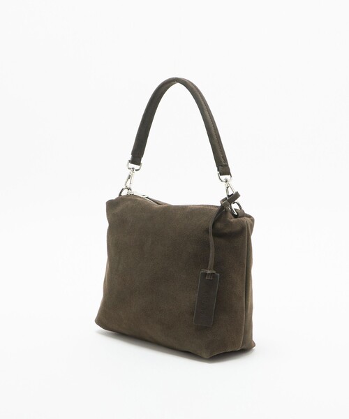 BEAUTY&YOUTH UNITED ARROWS（ビューティーアンドユースユナイテッドアローズ）の「＜LA UNIQA＞スクエア スエード バッグ（ショルダーバッグ・メンズ・ダークブラウン・FREE）」の3枚目の写真