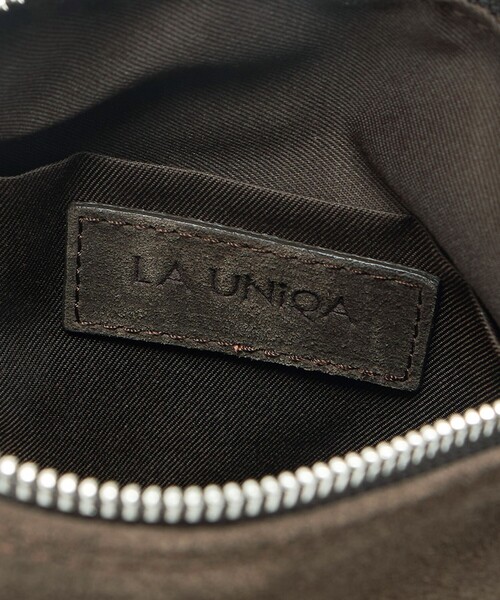 BEAUTY&YOUTH UNITED ARROWS（ビューティーアンドユースユナイテッドアローズ）の「＜LA UNIQA＞スクエア スエード バッグ（ショルダーバッグ・メンズ・ダークブラウン・FREE）」の13枚目の写真