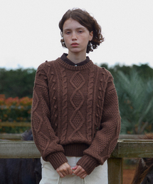 BUZZI BULKY KNIT [BROWN]