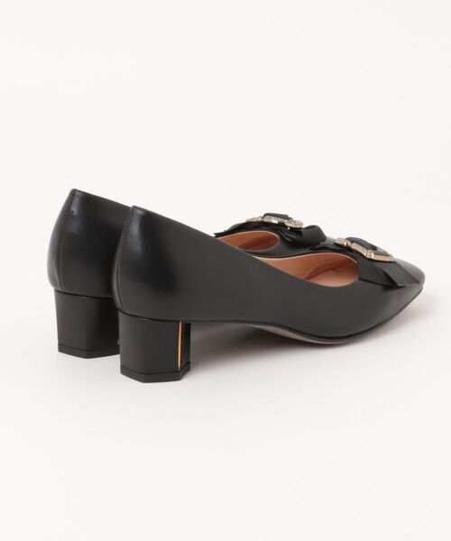 LANVIN collection（ランバン コレクション）の「リボンモチーフスクエアトゥパンプス（パンプス・レディース・ベージュ/ブラック・22.5cm/23.0cm/24.0cm/23.5cm/24.5cm）」の3枚目の写真