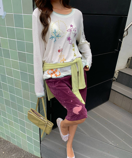 CRANK(クランク)の「タトゥーレイヤードトップ_アイボリー(Tシャツ/カットソー・レディース・その他・FREE)」の3枚目の写真