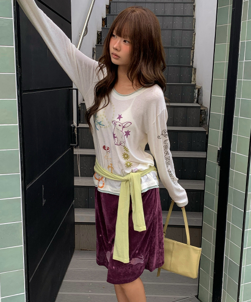 CRANK(クランク)の「タトゥーレイヤードトップ_アイボリー(Tシャツ/カットソー・レディース・その他・FREE)」の5枚目の写真