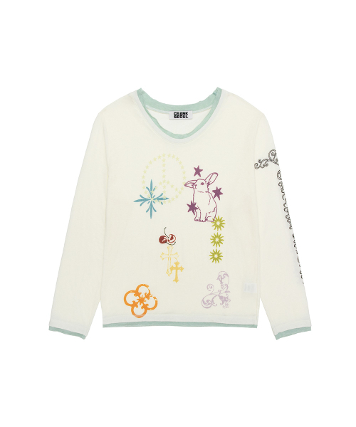 CRANK(クランク)の「タトゥーレイヤードトップ_アイボリー(Tシャツ/カットソー・レディース・その他・FREE)」の11枚目の写真