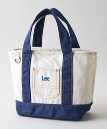 JEANS MATE（ジーンズメイト）の「【Lee/リー】【お気に入りのチャームやキーホルダーを付けられるDカン付き】ミニトートバッグ ブランドロゴ刺繍 ワークポケット ランチバッグ ユニセックス（トートバッグ）」