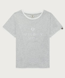 APEE LAYERED GLITTER PRINT TEE