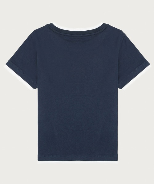 APEE BY A BATHING APE(エイピーバイアベイシングエイプ)の「APEE LAYERED GLITTER PRINT TEE(Tシャツ/カットソー・レディース・ネイビー/グレー・SMALL/X-SMALL)」の5枚目の写真