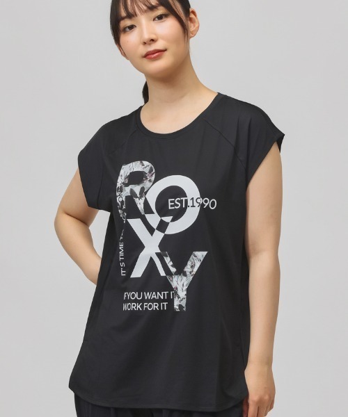 ROXY(ロキシー)の「ロキシー ROXY FEEL FREE RAGLAN S/S TEE(Tシャツ/カットソー・レディース・ブルー/ブラック/ホワイト・L/M)」の2枚目の写真