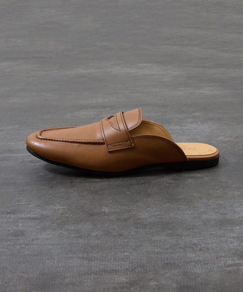 PADRONE(パドローネ)の「PADRONE パドローネ / FT CUTOFF Loafer フラットソールカットオフレザーローファー / PU8395-2001(ローファー・メンズ・ブラック/ブラウン・41/40/42)」の7枚目の写真