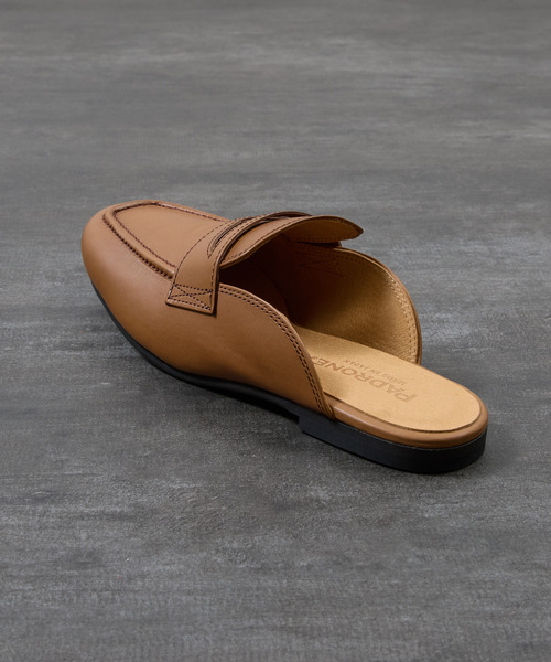 PADRONE(パドローネ)の「PADRONE パドローネ / FT CUTOFF Loafer フラットソールカットオフレザーローファー / PU8395-2001(ローファー・メンズ・ブラック/ブラウン・41/40/42)」の9枚目の写真