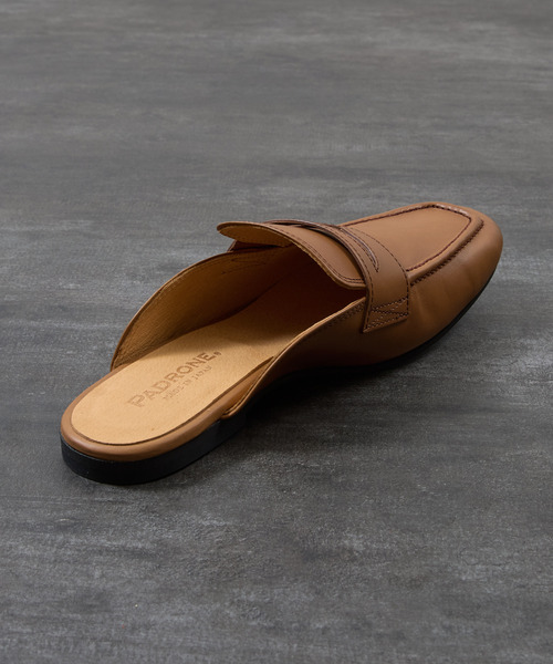 PADRONE(パドローネ)の「PADRONE パドローネ / FT CUTOFF Loafer フラットソールカットオフレザーローファー / PU8395-2001(ローファー・メンズ・ブラック/ブラウン・41/40/42)」の10枚目の写真