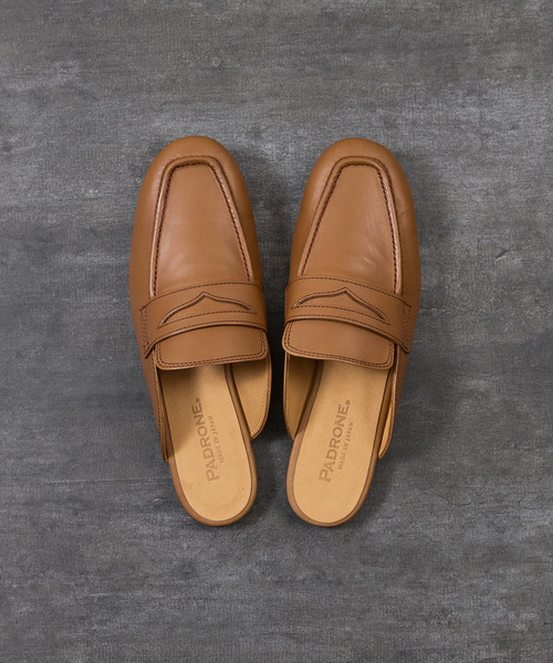 PADRONE(パドローネ)の「PADRONE パドローネ / FT CUTOFF Loafer フラットソールカットオフレザーローファー / PU8395-2001(ローファー・メンズ・ブラック/ブラウン・41/40/42)」の11枚目の写真