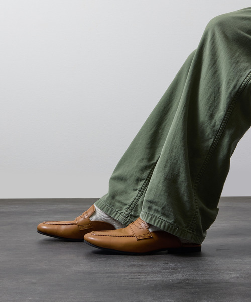 PADRONE(パドローネ)の「PADRONE パドローネ / FT CUTOFF Loafer フラットソールカットオフレザーローファー / PU8395-2001(ローファー・メンズ・ブラック/ブラウン・41/40/42)」の12枚目の写真